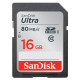 Карта пам'яті SanDisk 16 ГБ SDHC C10 UHS-I R80 МБ/с Ultra